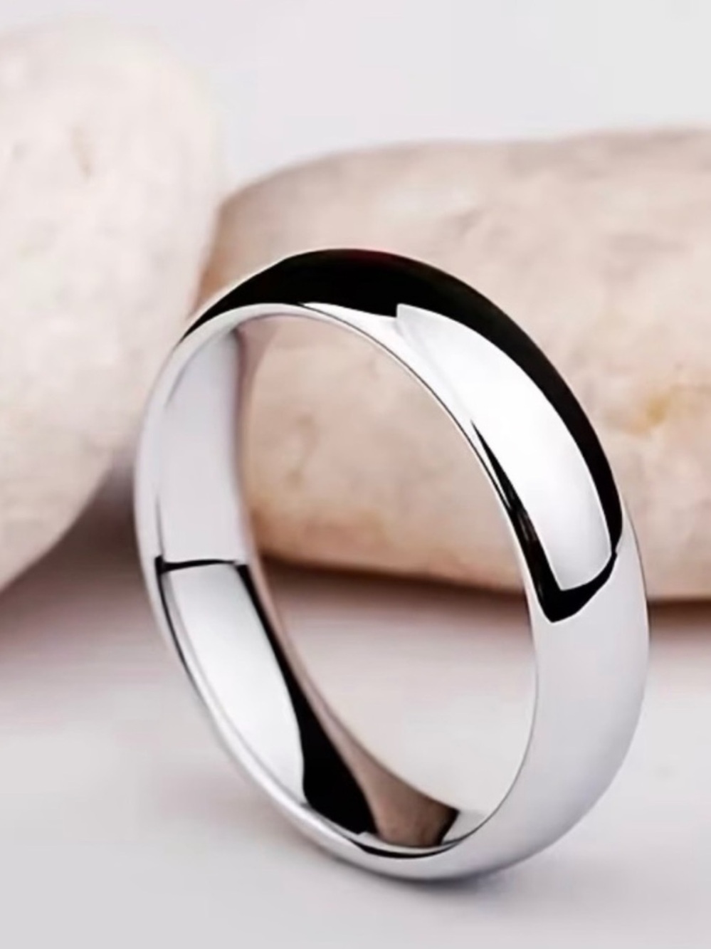 $15 or 3 for $30 Classic Polished Metal Band Ring - Silver Tone